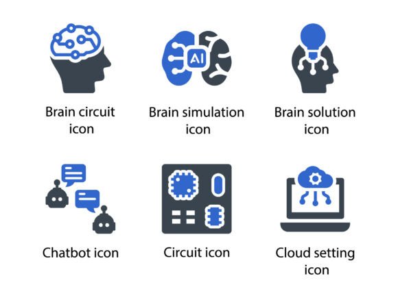 Artificial Intelligence Icon Set 2: A Strategic Tool for Modern Design