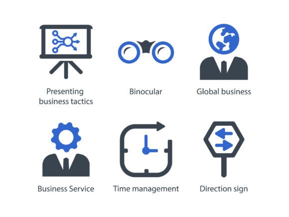 Business Management Icon Set 6: A Design Essential