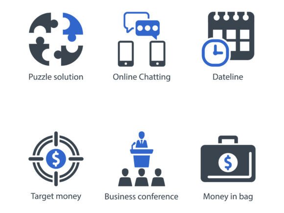 Business Office Icon Set 16: A Professional Resource for Designers and Businesses