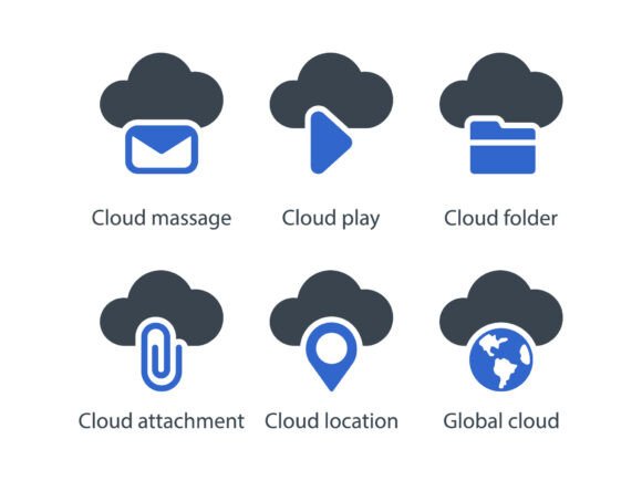 Cloud Icon Set 3: Essential Design Tools