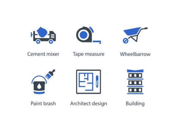 Construction Icon Set 5: A Designer’s Essential Toolkit