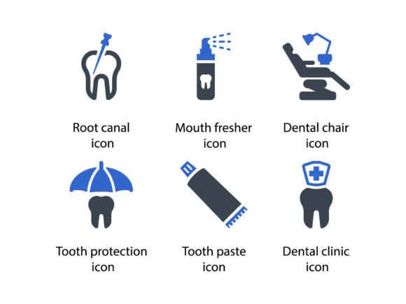 Dental Care Icon Set 8: A Versatile Tool for Designers and Professionals