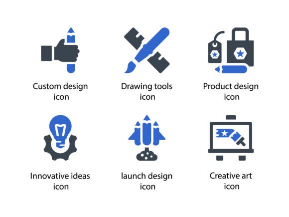Design Creativity Icon Set 6