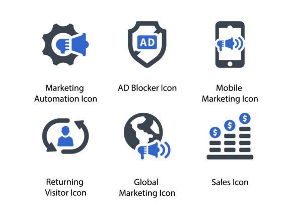 Digital Marketing Icon Set 4: A Versatile Tool for Modern Design Workflows
