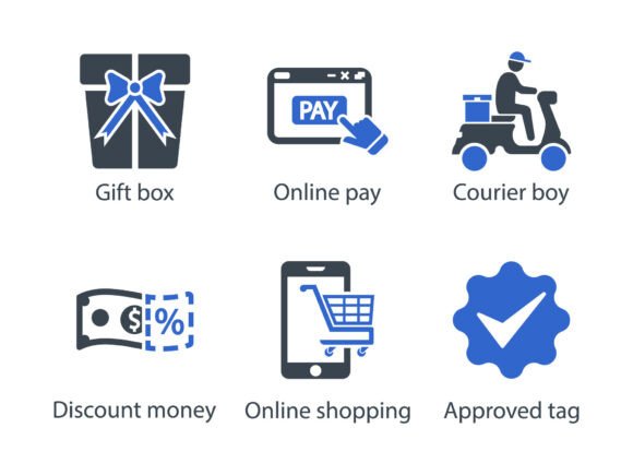 E Commerce Shopping Icon Set 1