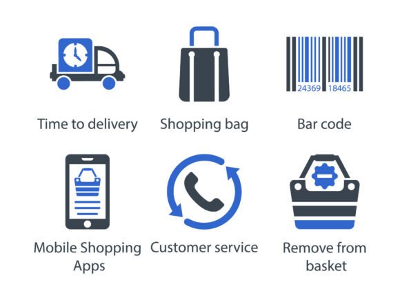 E Commerce Shopping Icon Set 8: A Versatile Tool for Modern Designers