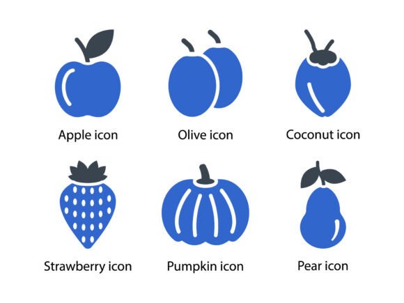 Fruits Icon Set 1: A Versatile Resource for Designers and Developers