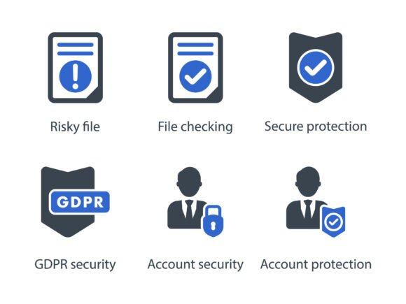 GDPR Icon Set 1: Elegant Design for Modern Compliance