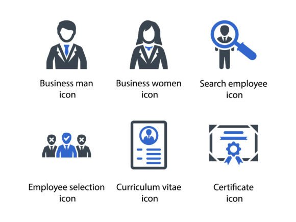 Human Resource Management Icon Set 1: A Design Essential for Modern Professionals