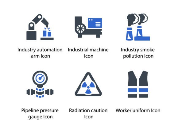 Industry Icon Set 4 – Premium Design Assets