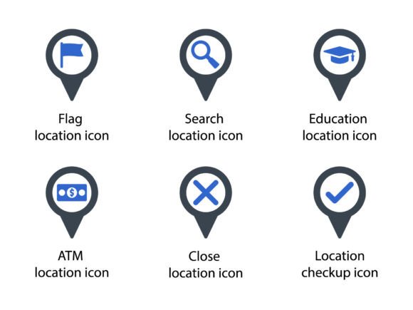 Location Pin Icon Set 3: A Versatile Tool for Modern Designers and Businesses