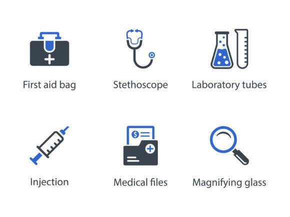 Medical Equipment Icon Set 1