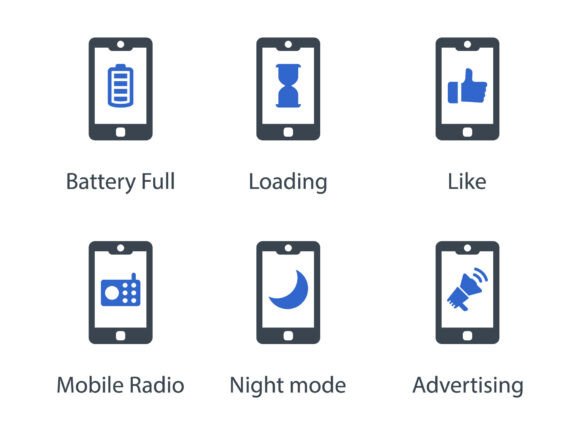 Mobile Function Icon Set 13