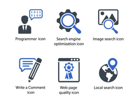 SEO Web Icon Set 8: A Versatile Tool for Digital Designers
