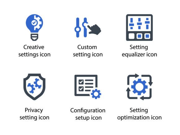 Settings and Options Icon Set 2: A Design Essential