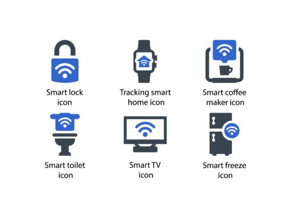Smart House Icon Set 5: A Design Essential for Modern Workflows